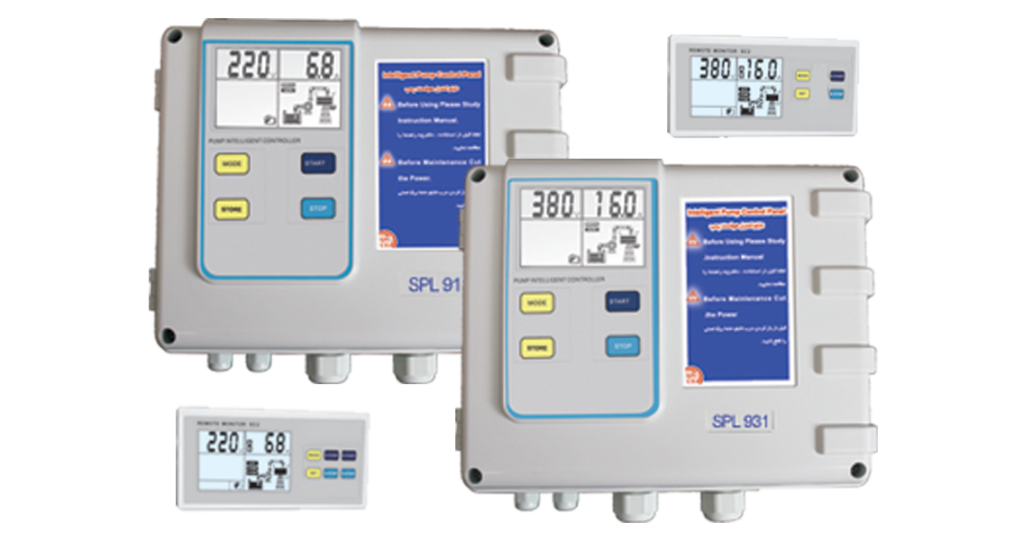 تابلو کنترل تمام اتوماتیک و هوشمند  (SC 1 + SPL 911 LCD(220V  (SC 1 + SPL 931 LCD(380V  دارای قابلیت کنترل از راه دور